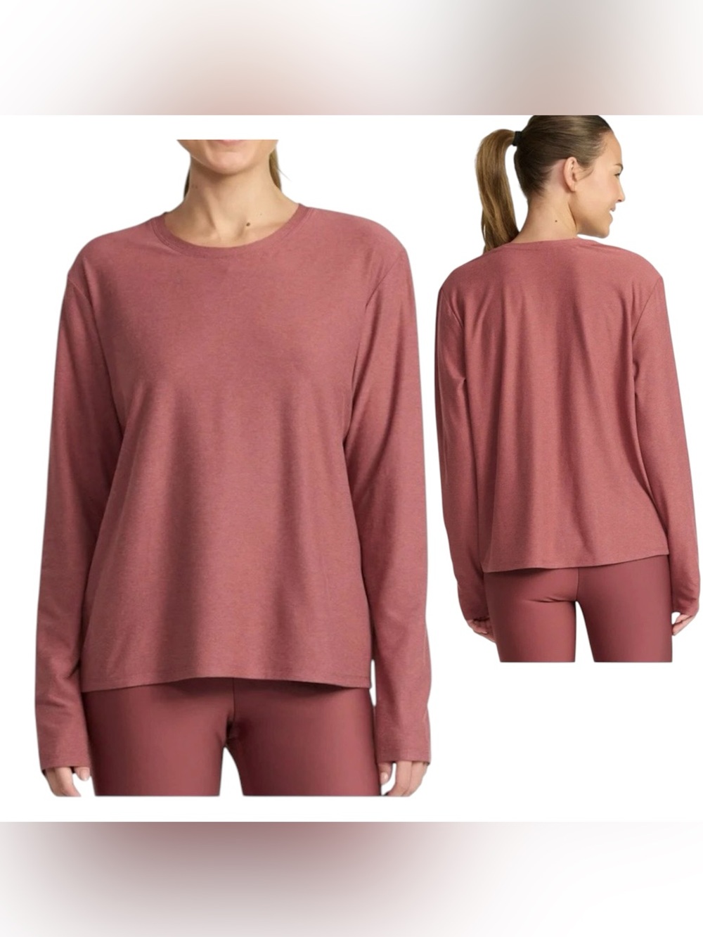 Athletic Works Women's Pullover Lightweight ButterCore Long Sleeves Tee Size XS